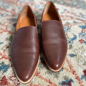Portland Leather Goods Almost Perfect Pointed Toe Flat Cognac W 10